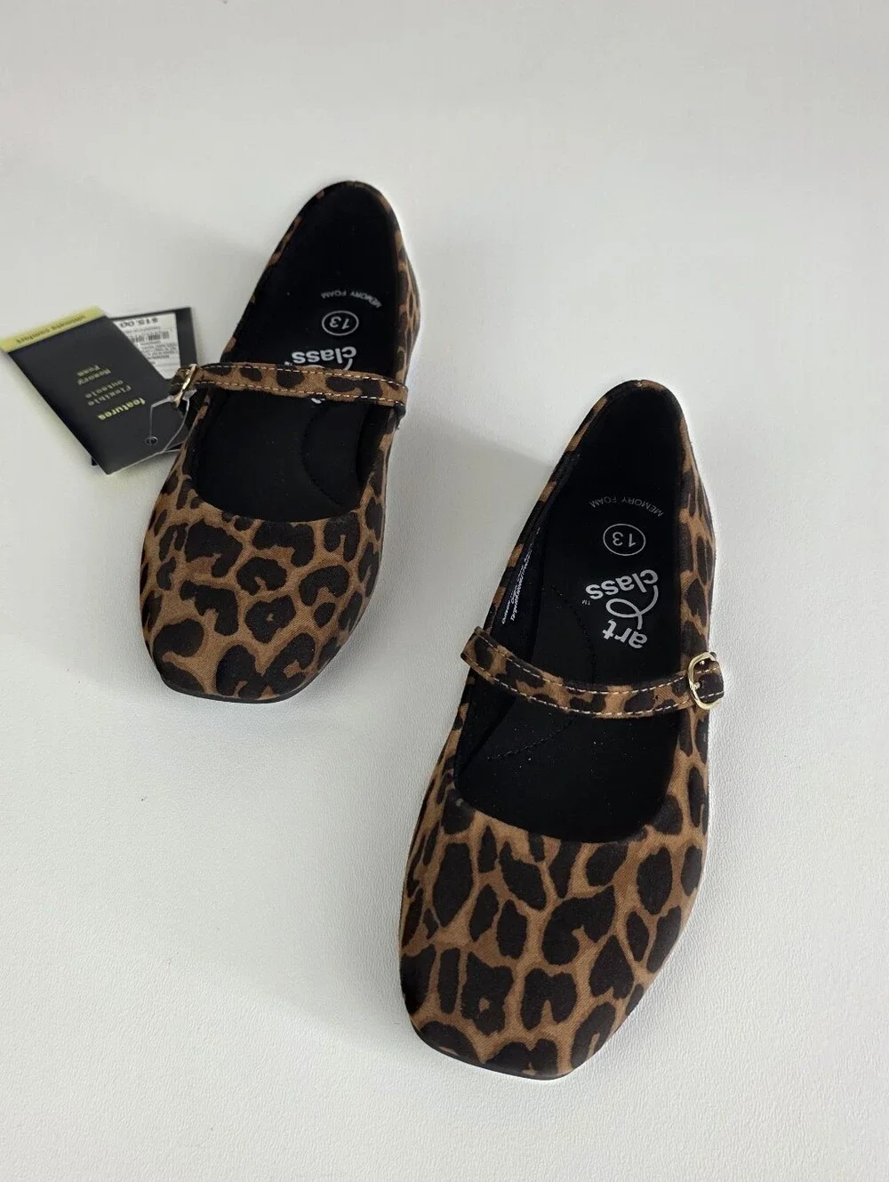 Girls' Leopard Mary Jane Flats in Brown and Black!